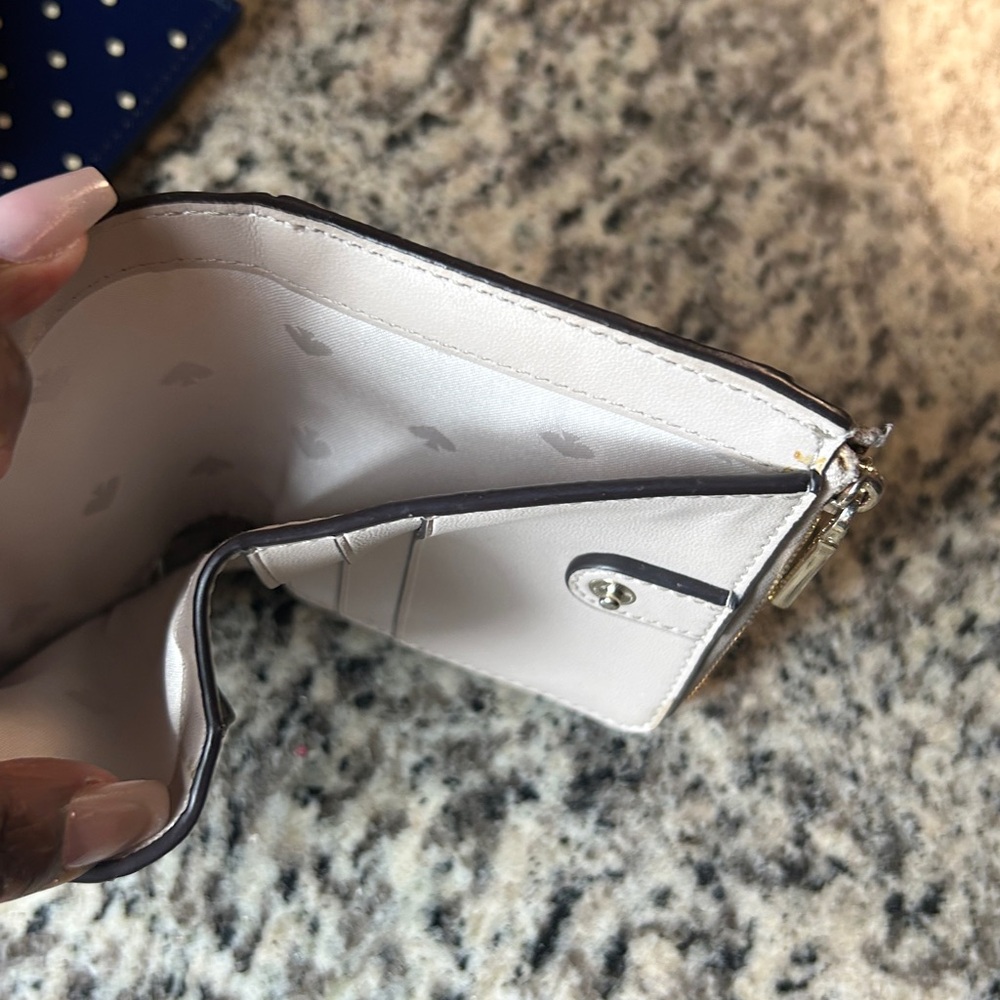 Kate Spade Gold Bid-fold Glitter Wallet - Picture 7 of 12